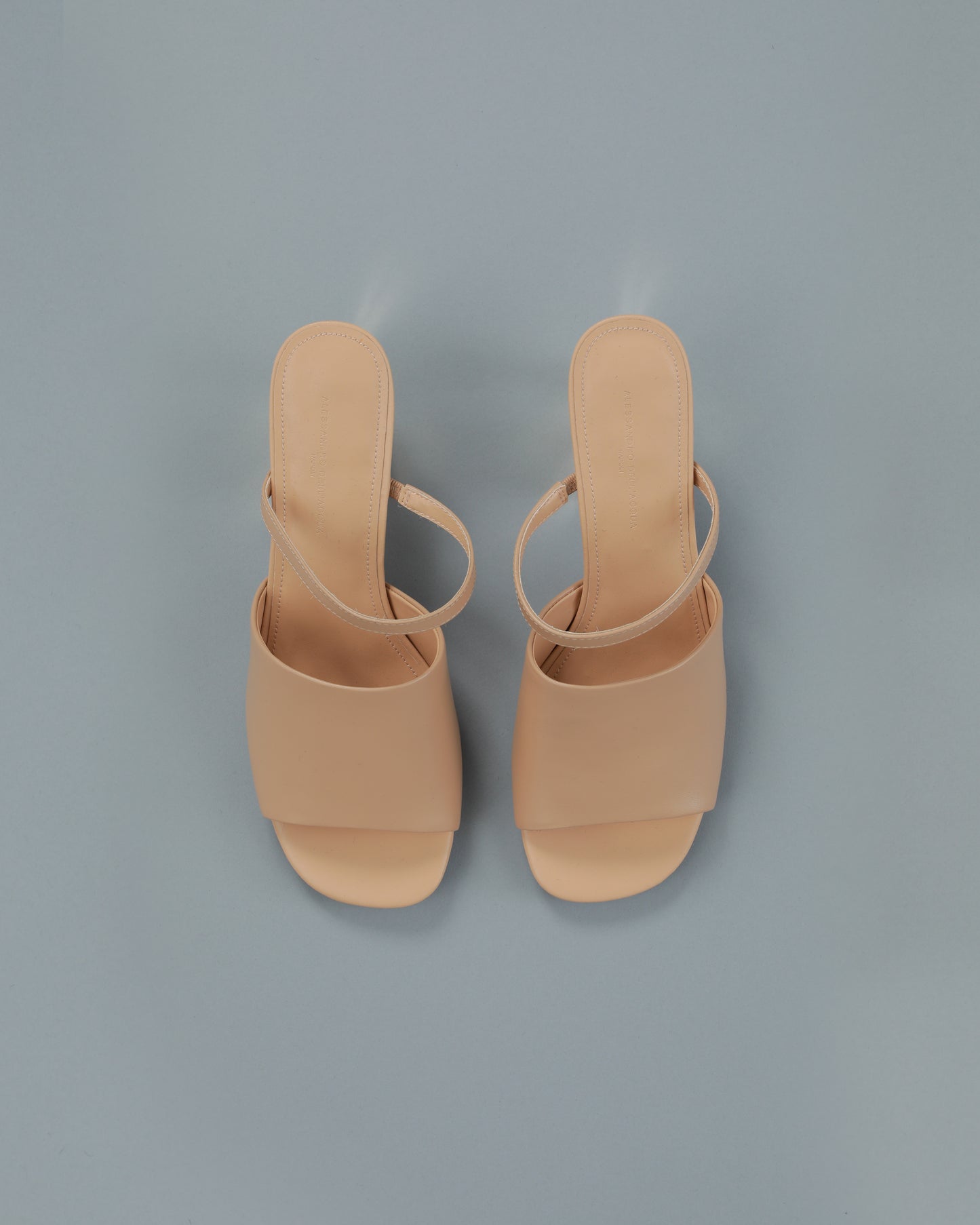 Logo Heeled Mule