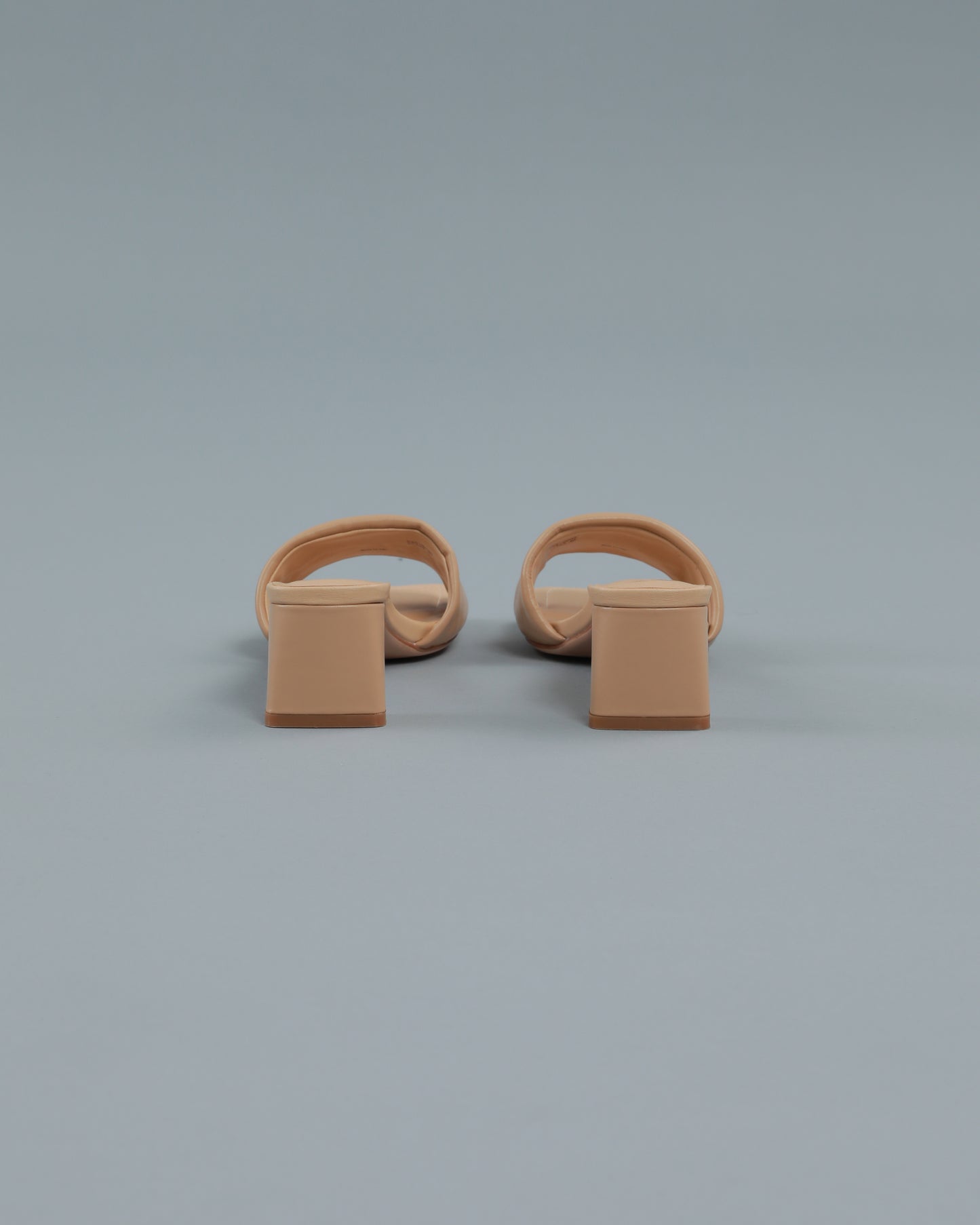 Square Toe Block Heeled Mule