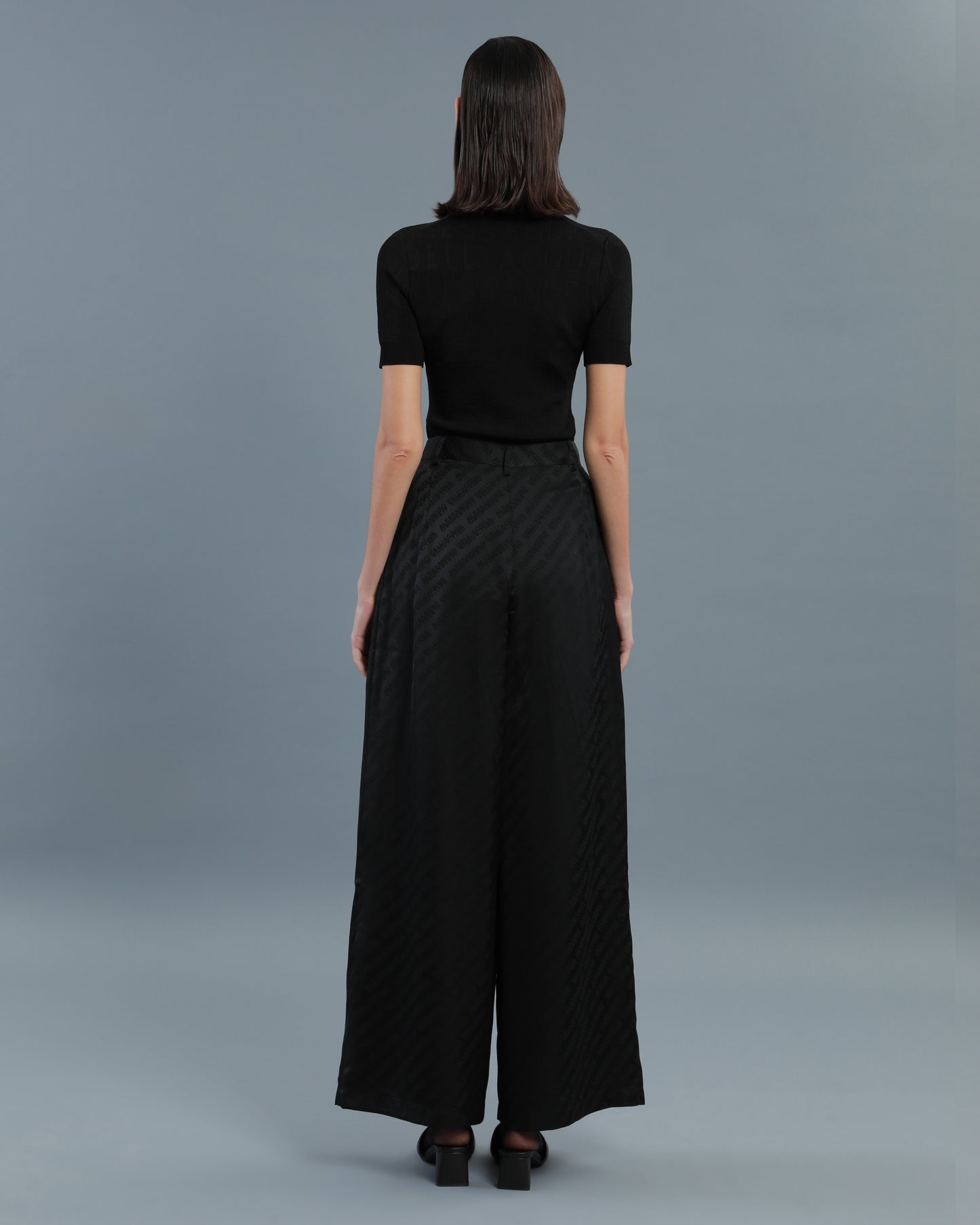 Jacquard-Knit Top