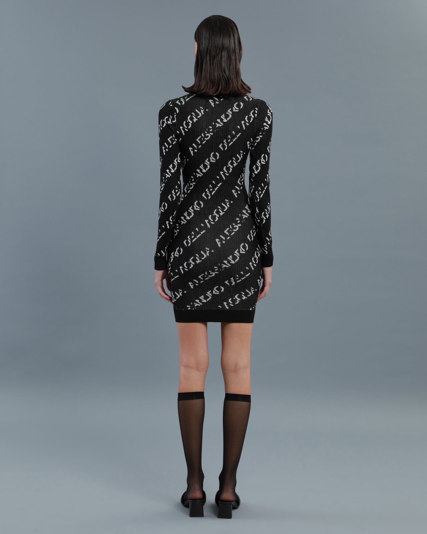 All-Over Logo Knitted Dress