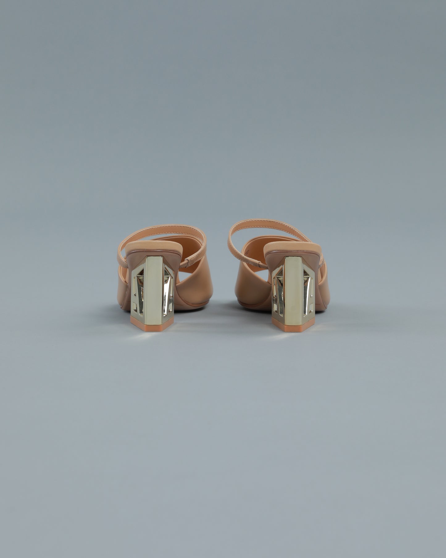 Logo Heeled Mule