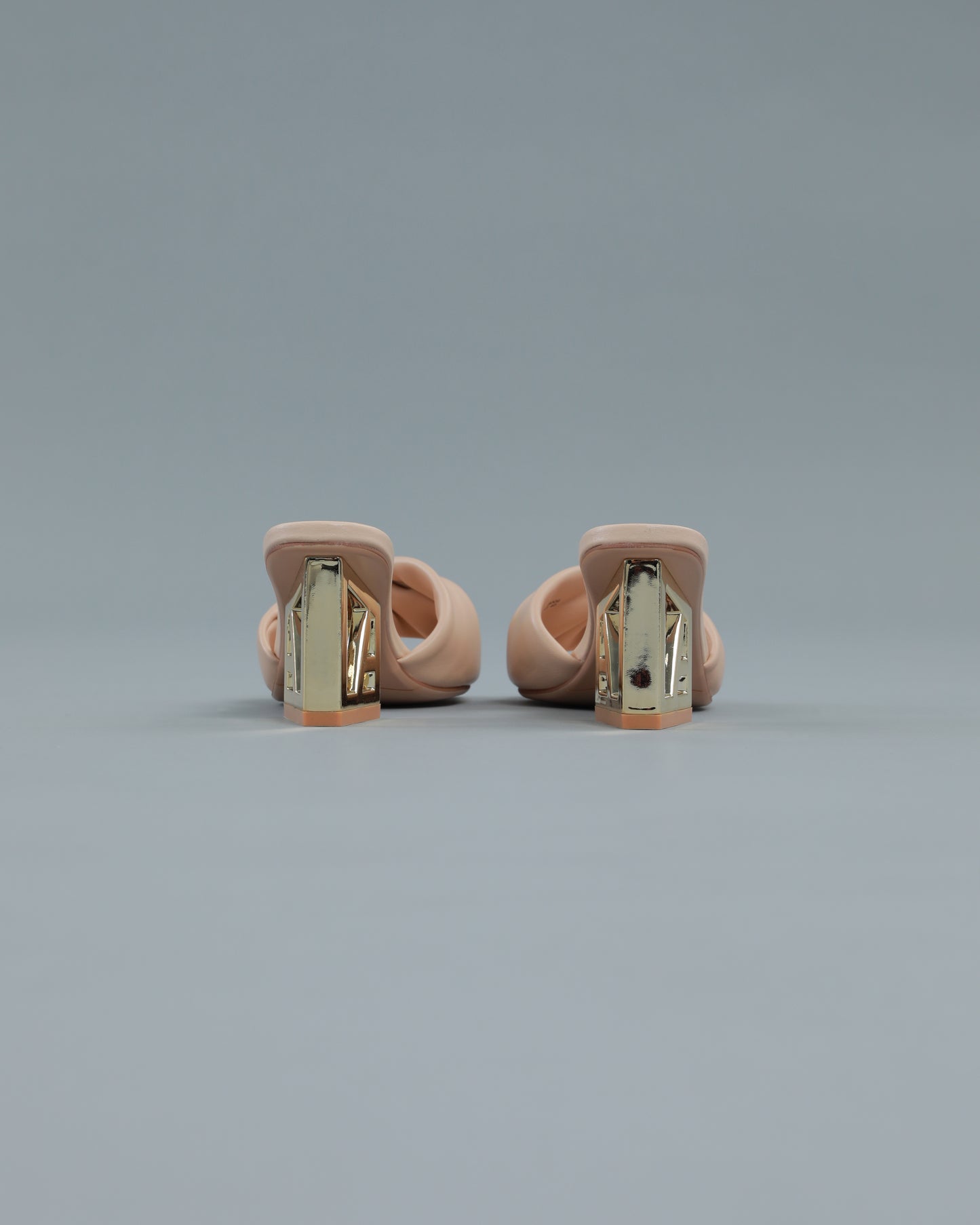 Logo Heeled Mule