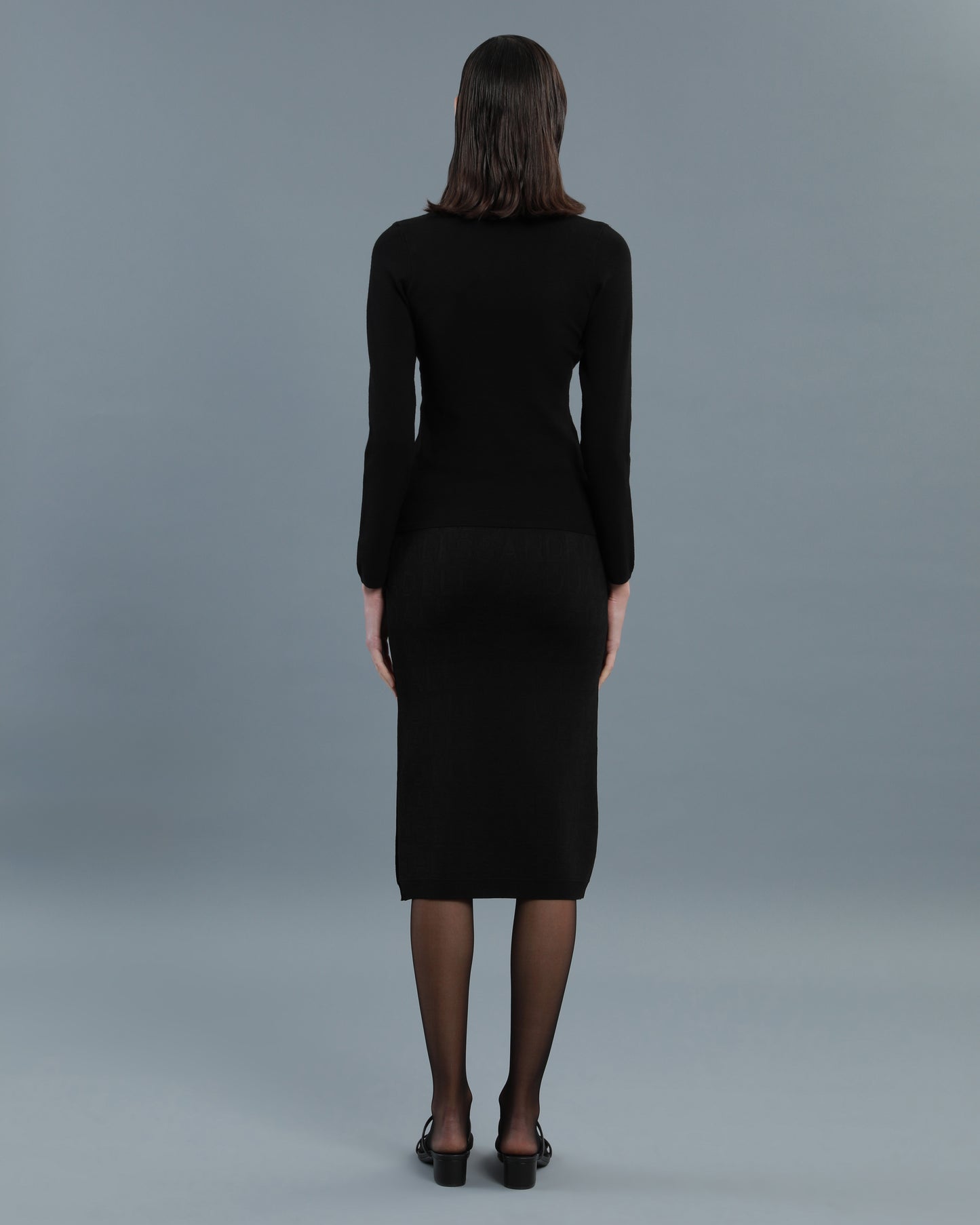 Logo Tape Scoop Neck Top