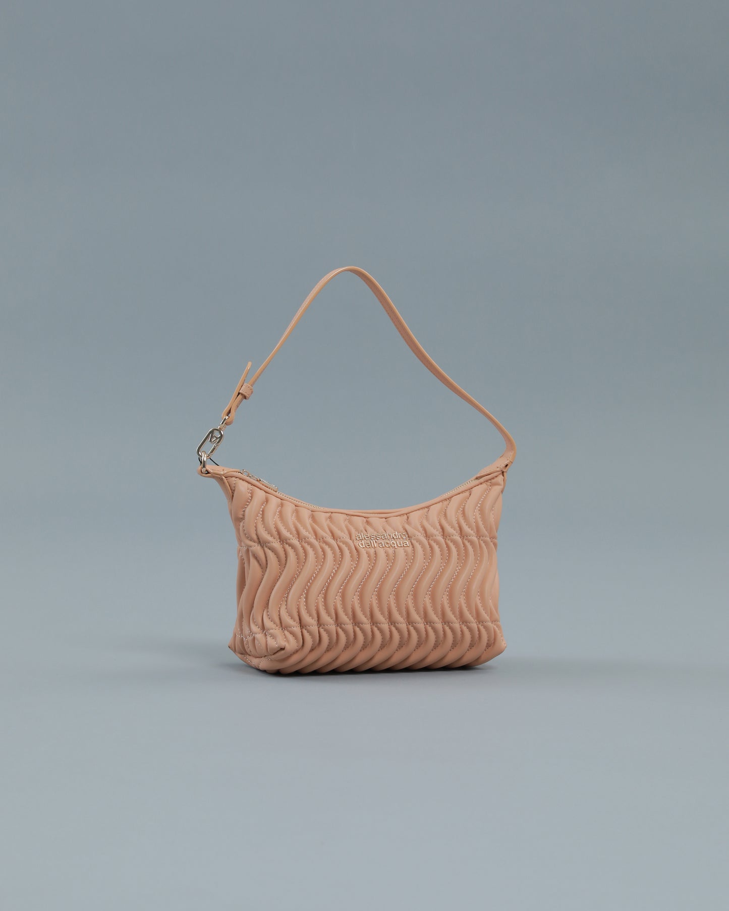Quilted Shoulder Bag in Beige
