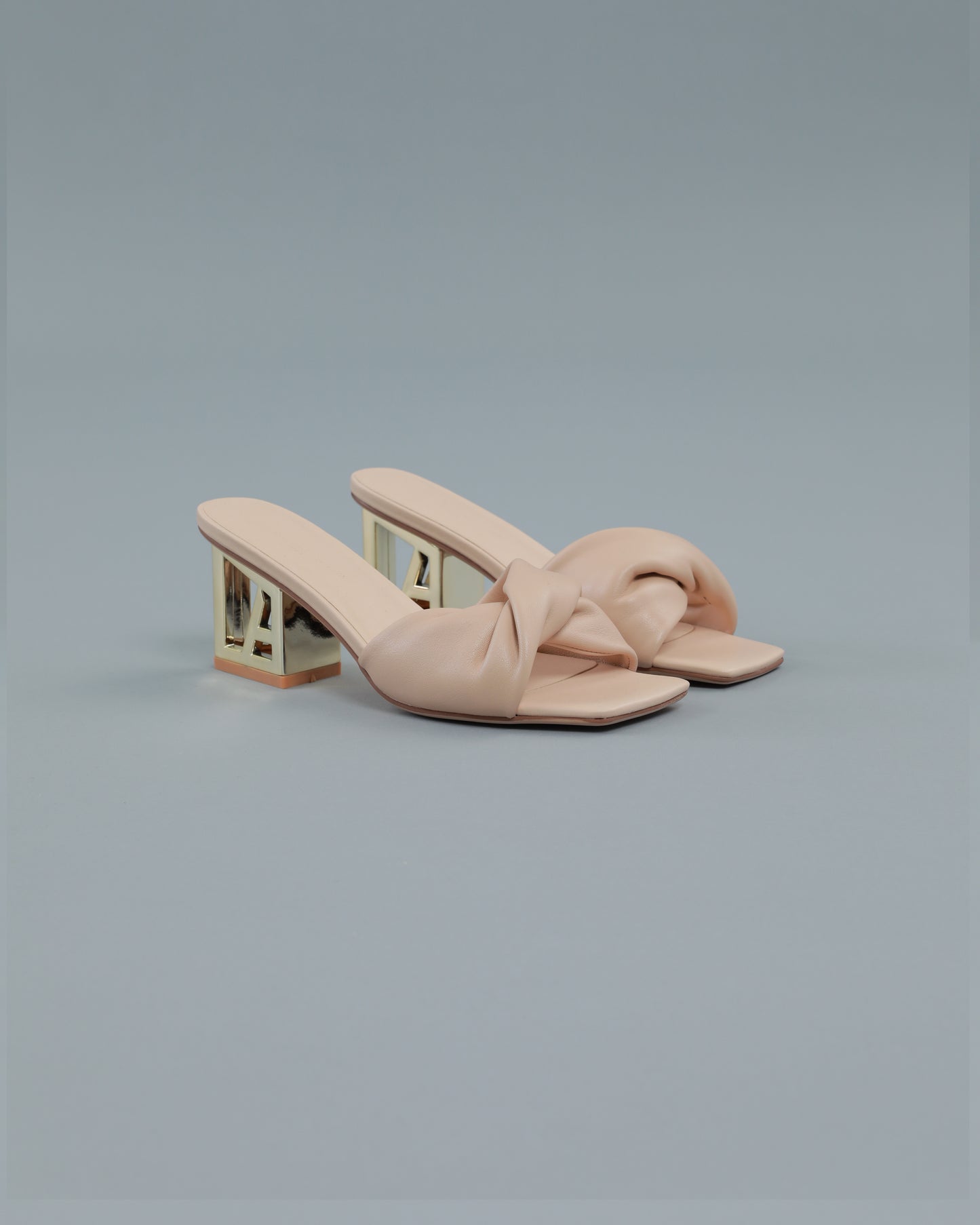 Logo Heeled Mule