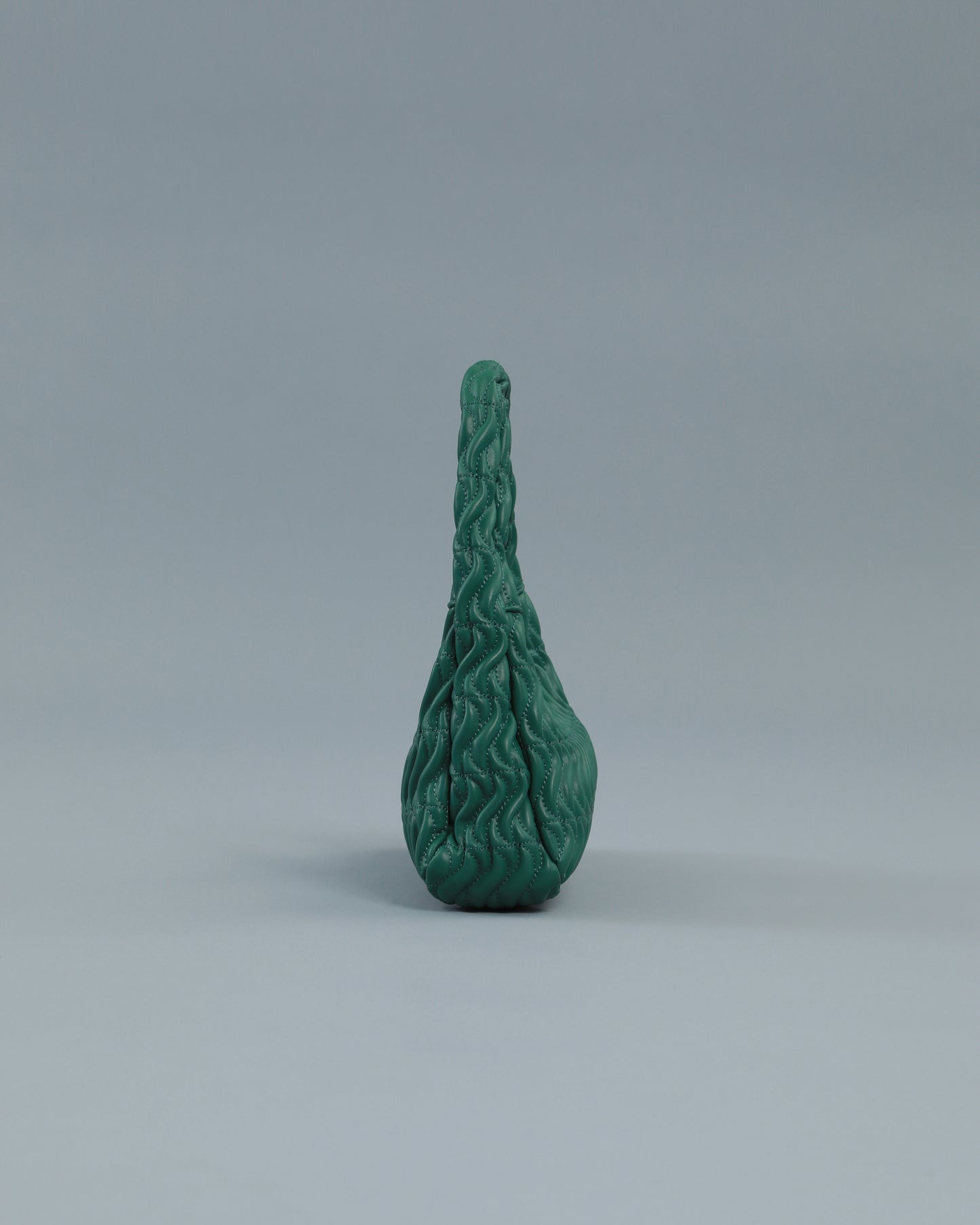 Matelassé Shoulder Bag in Green