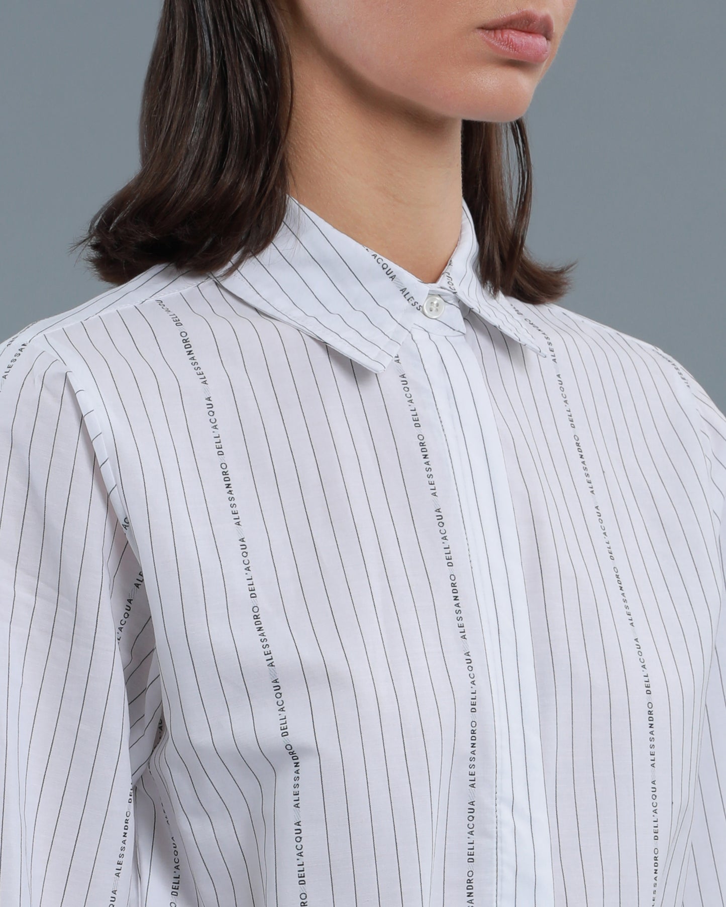 Deconstructed Cotton Shirt Dress
