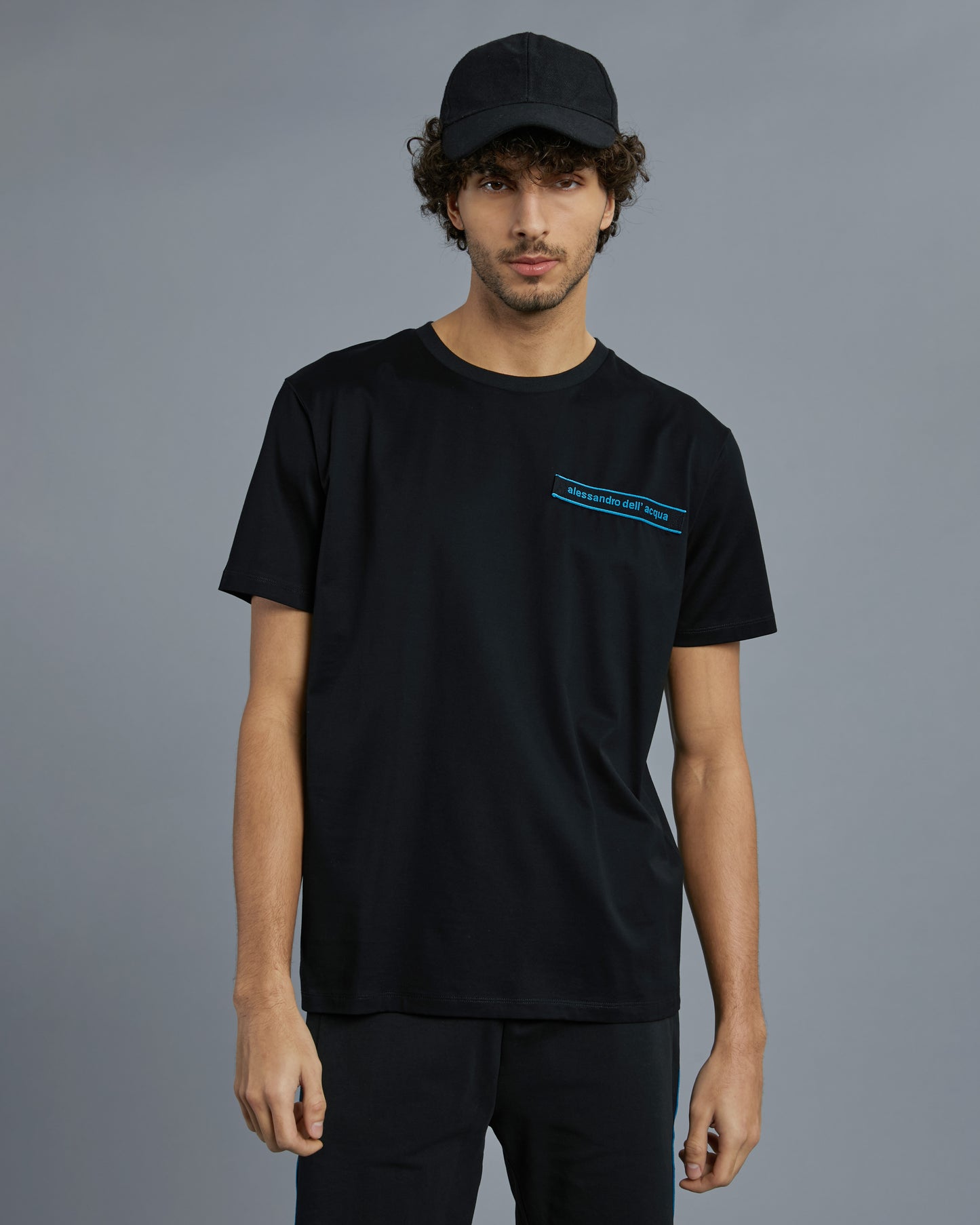 Contrasting Brand Tape T-Shirt