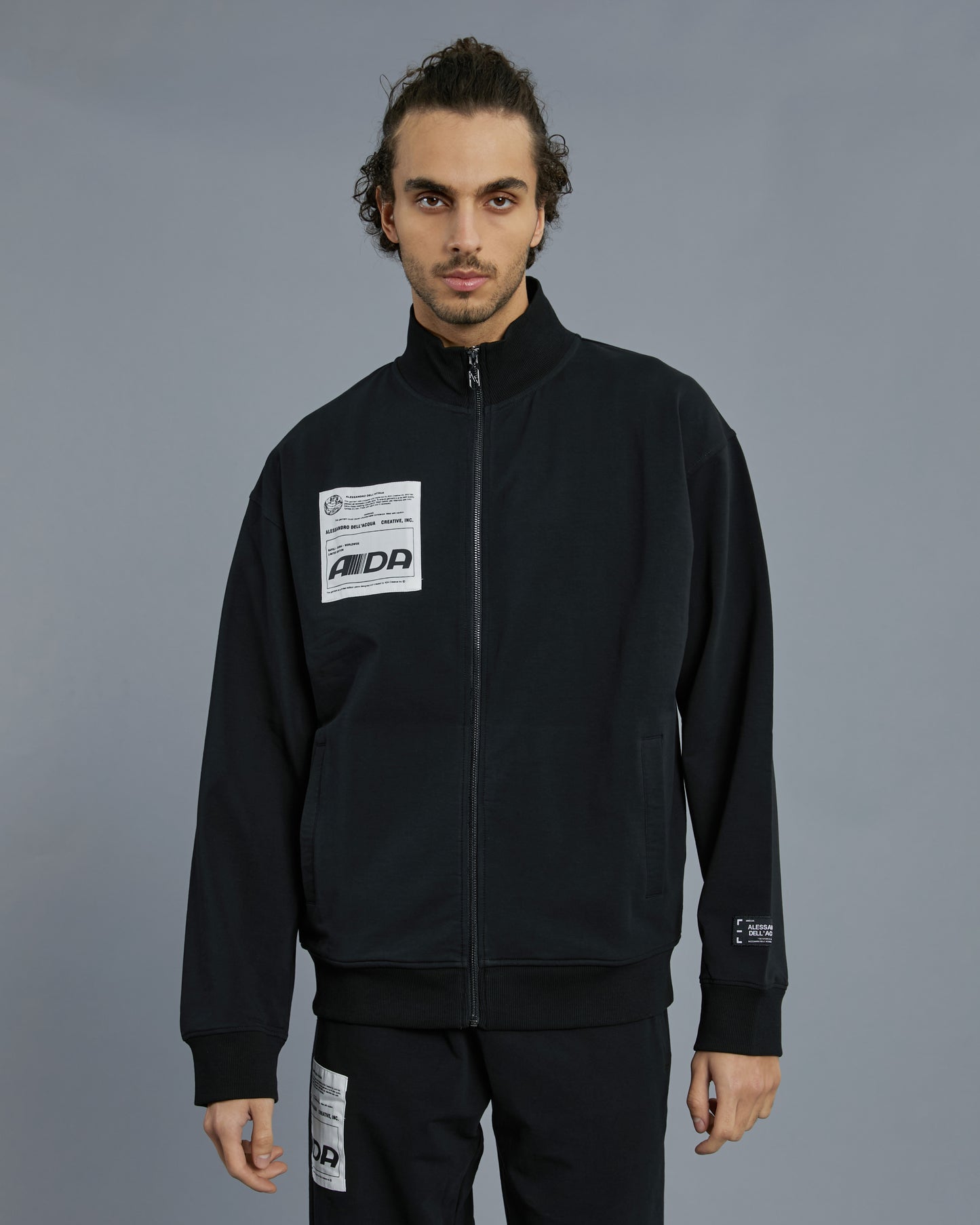 Patched Chest Track Jacket