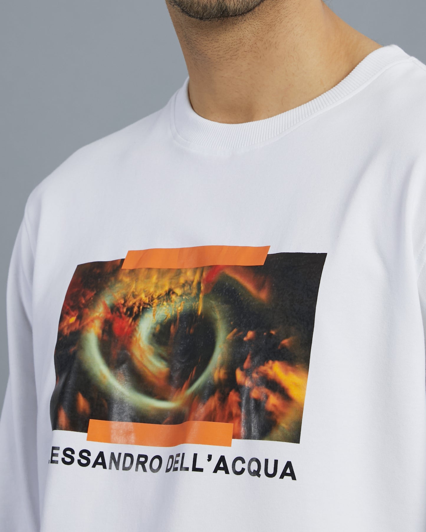 Graphic and Brand Print Sweatshirt