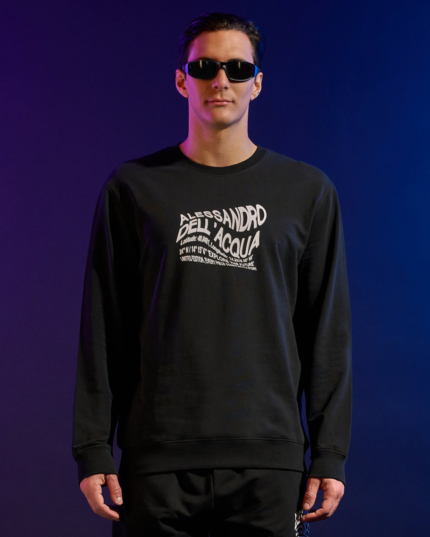 Distorted ADA Print Sweatshirt