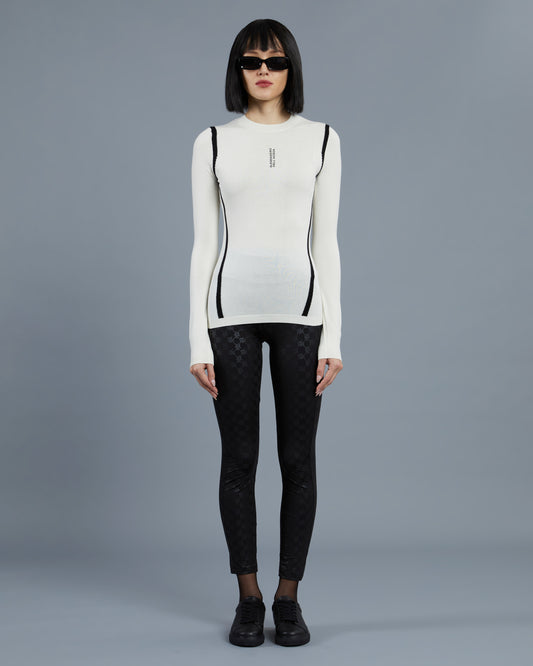 Contrasting Detailed Sweater