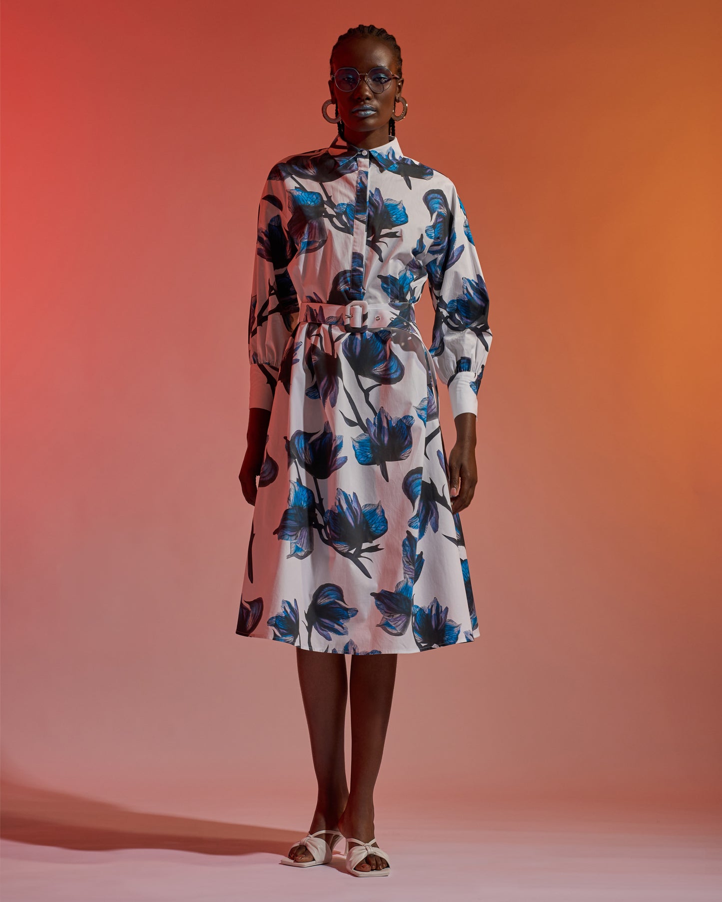 Fleur Midi Shirt Dress