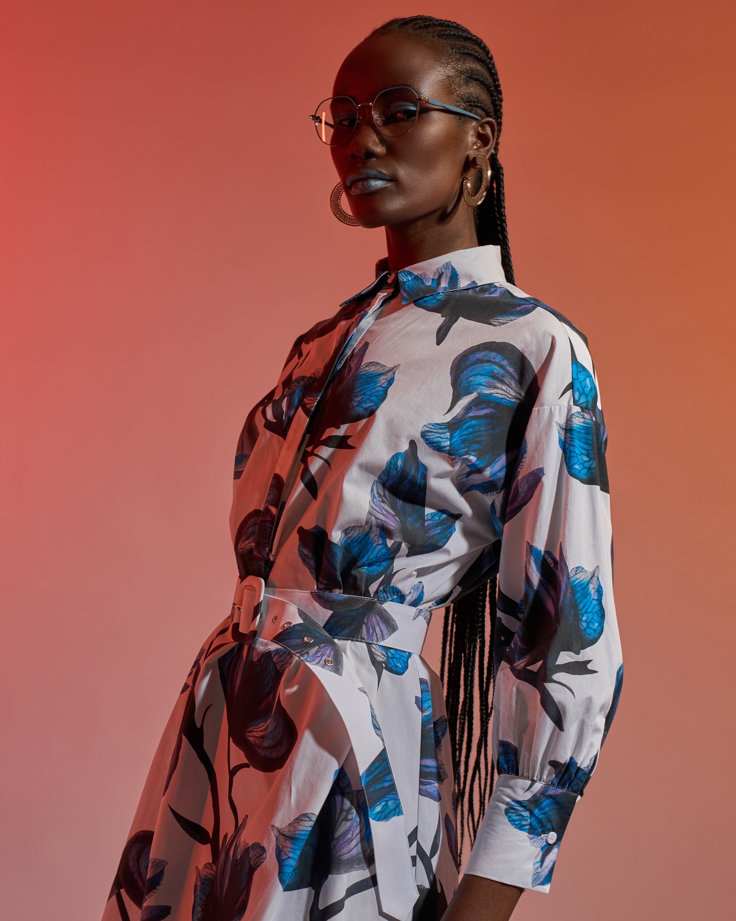 Fleur Midi Shirt Dress