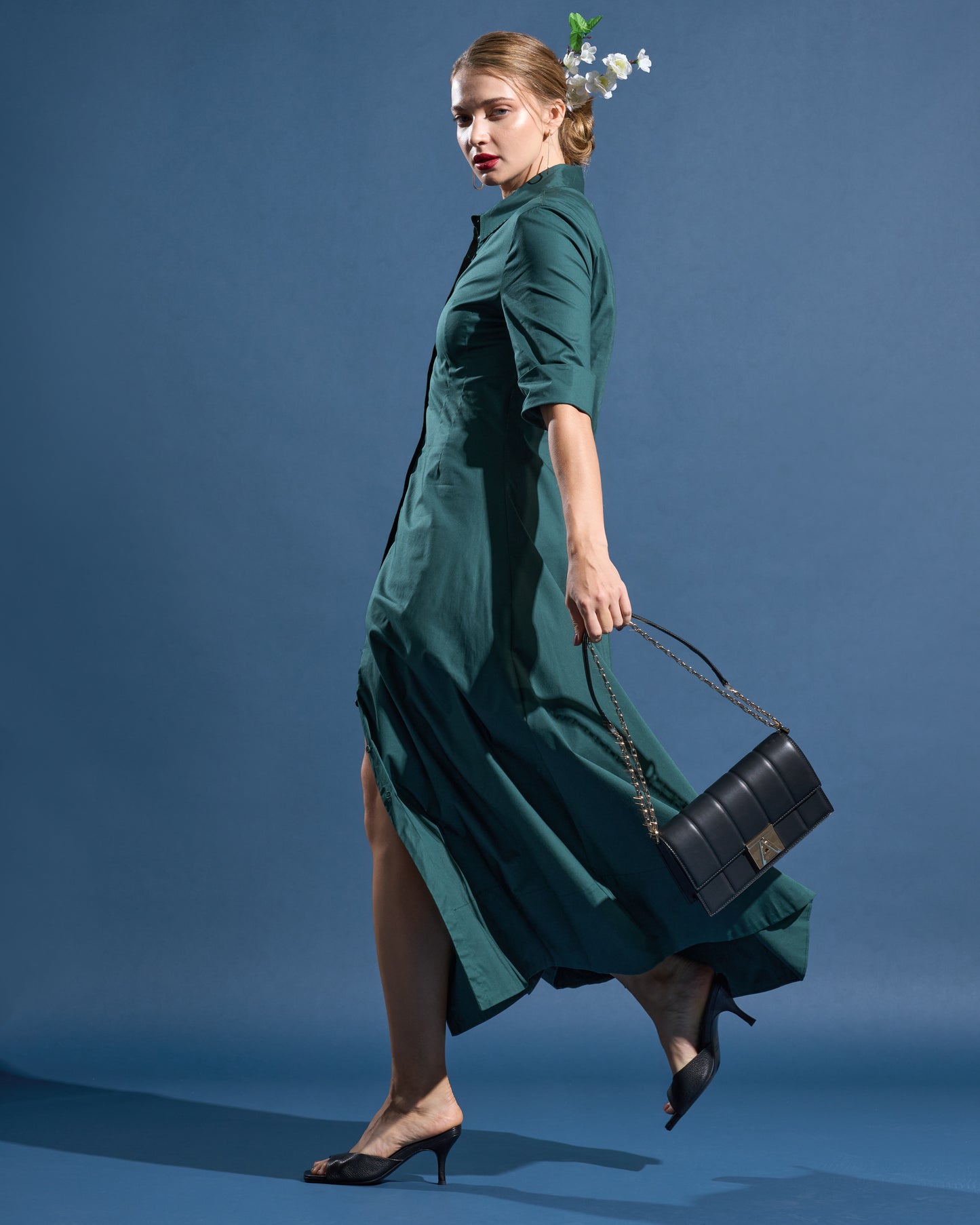 Button-Down Maxi Dress