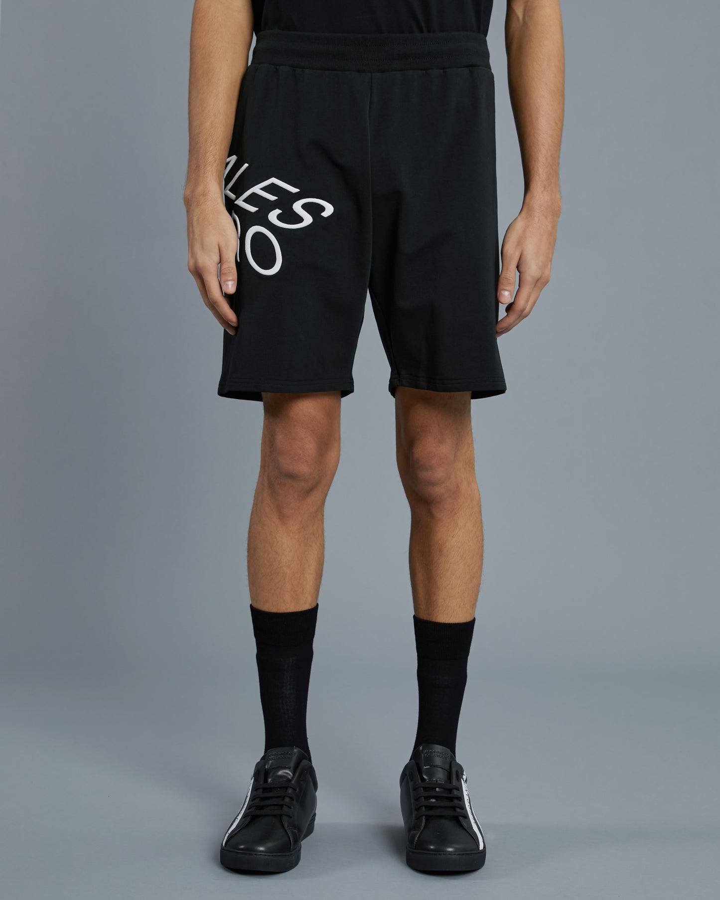 Brand Embroidered Track Shorts