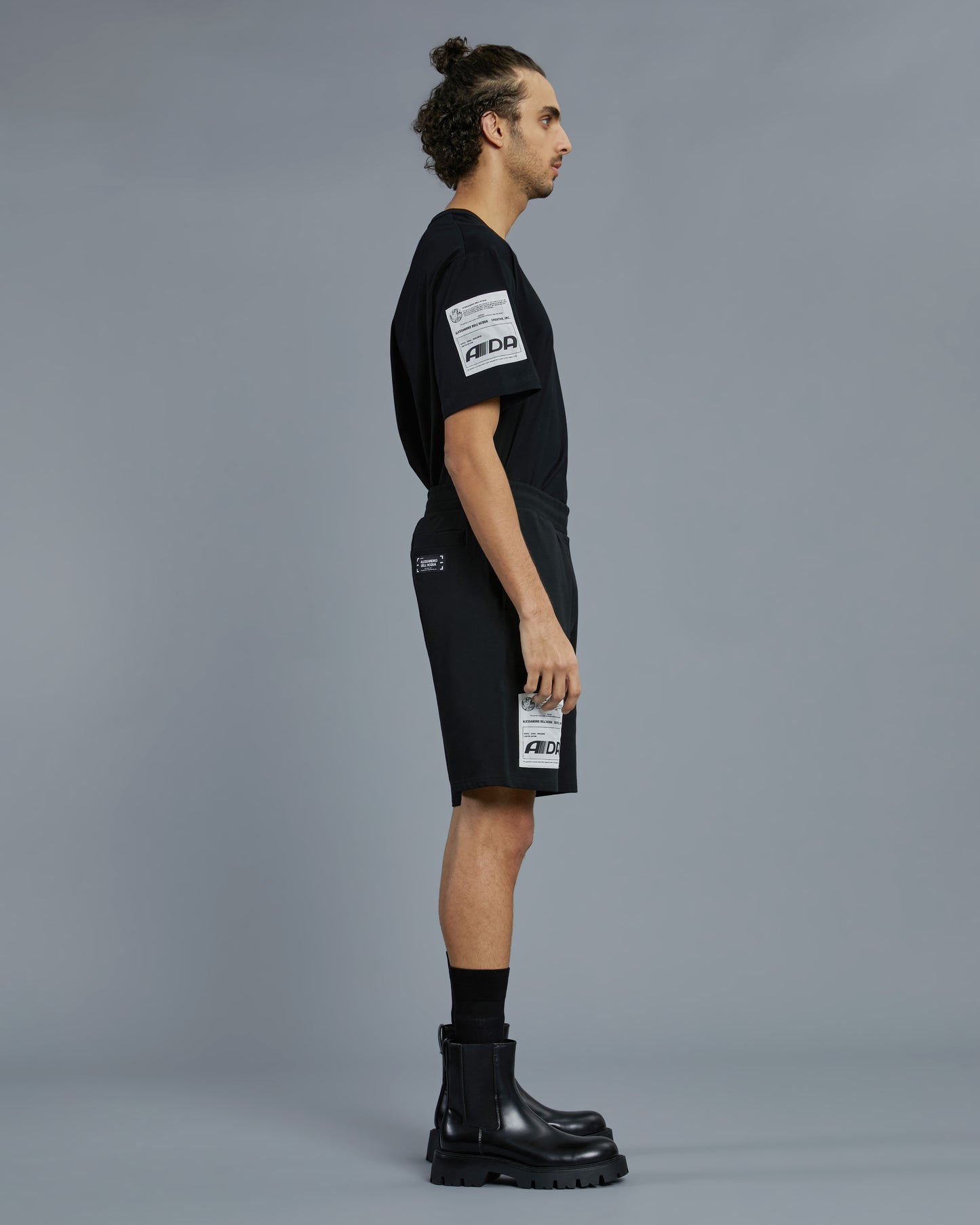 Patched Side Track Shorts