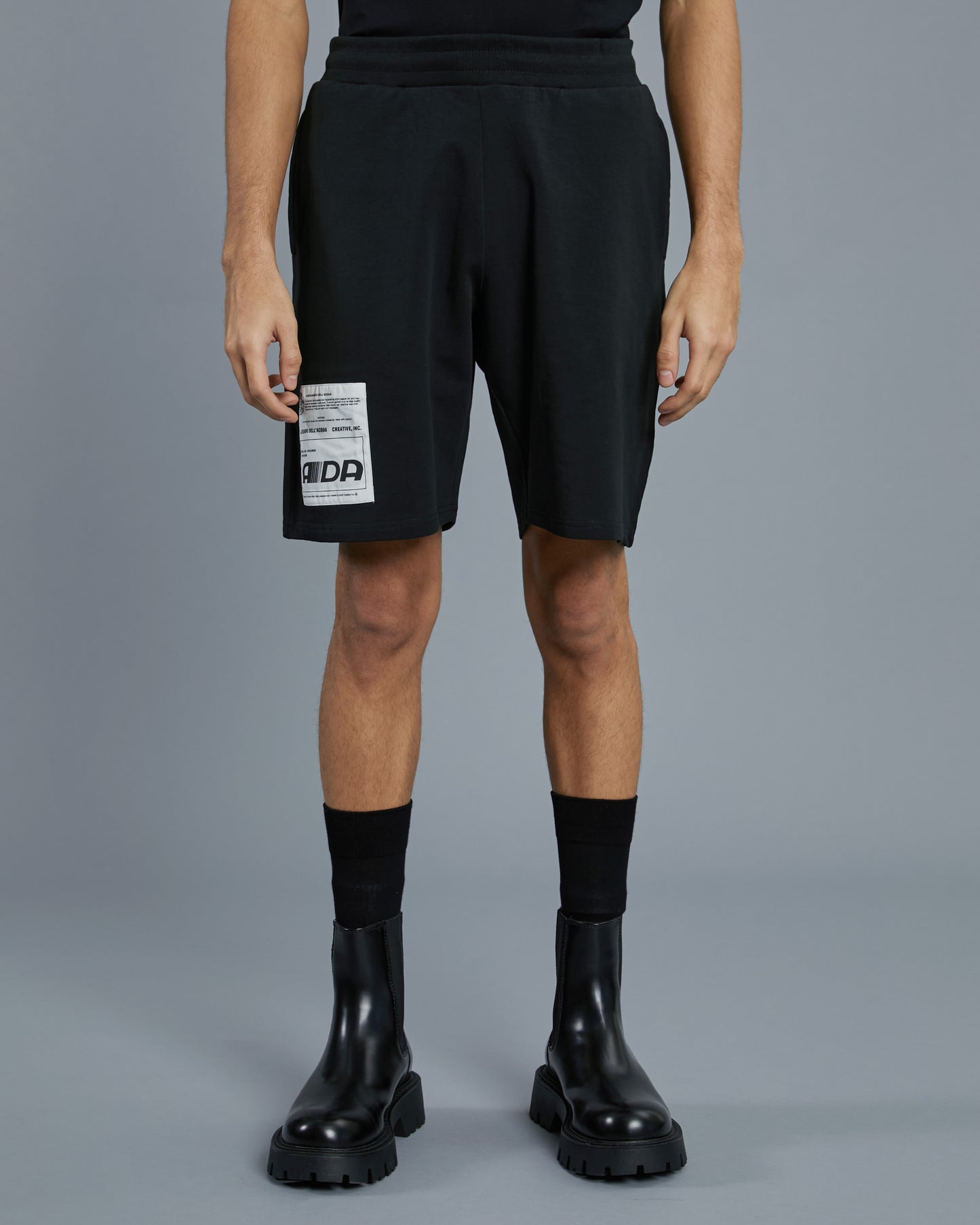 Patched Side Track Shorts