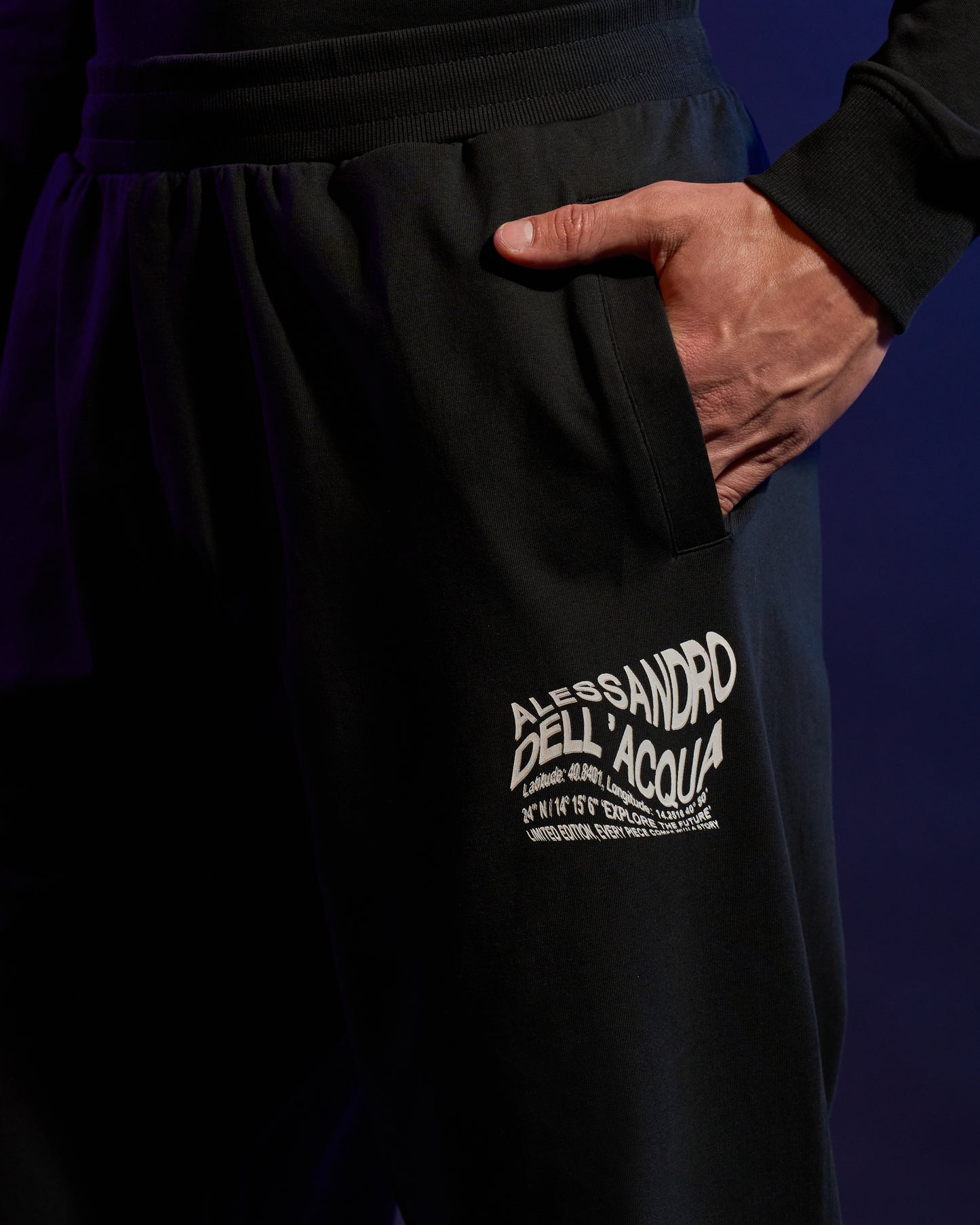 Distorted ADA Print Track Pants
