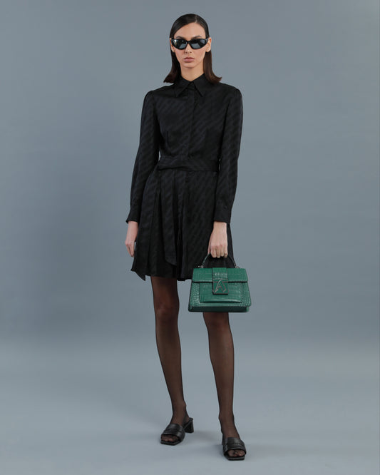 All-Over Logo Shirt Dress