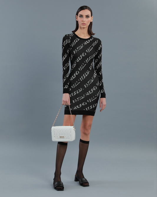 All-Over Logo Knitted Dress