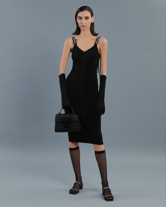 Logo Band Midi Dress