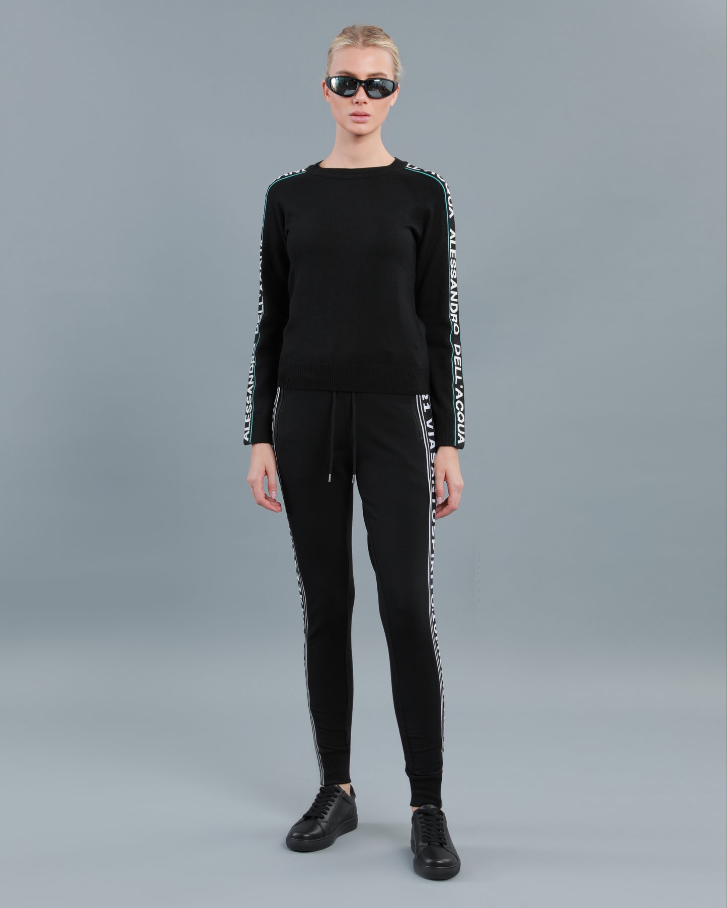 Logo Tape Knitted Sweater