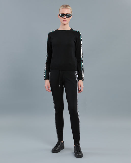 Logo Tape Knitted Sweater