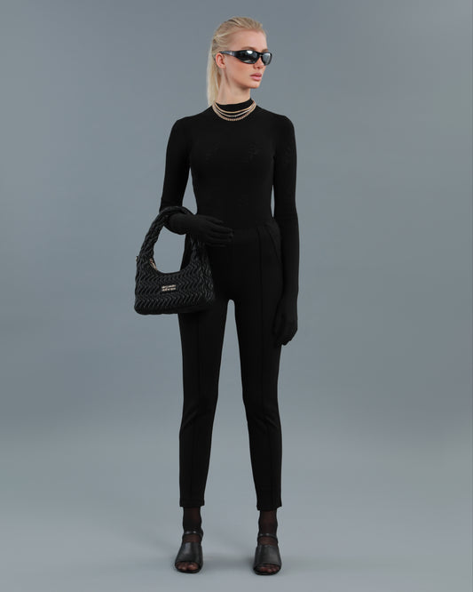 Logo Patch Panelled Leggings