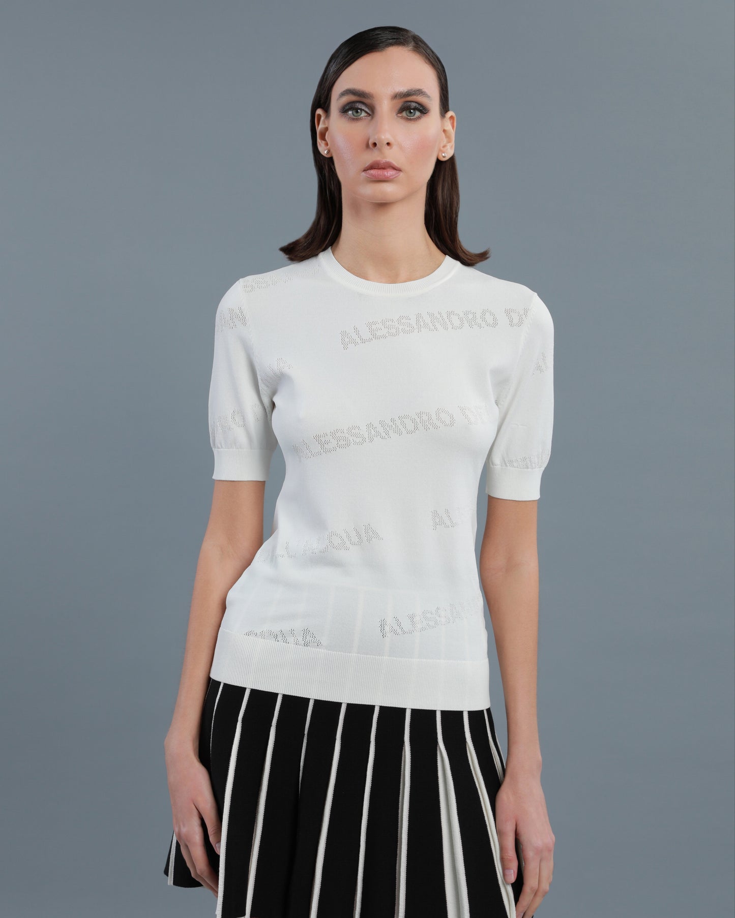 All-Over Logo Knitted Top